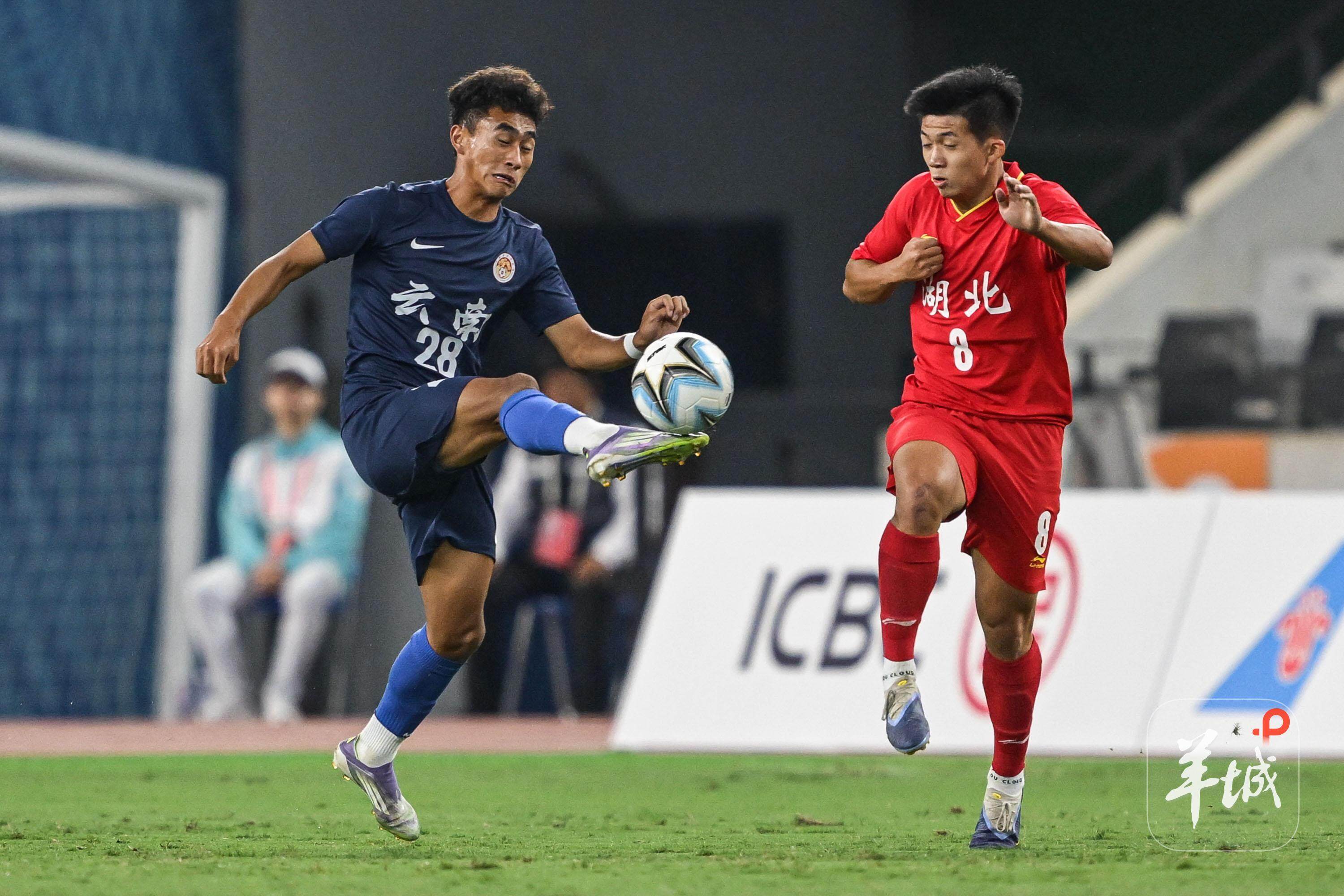 战胜云南队, 十五运会U